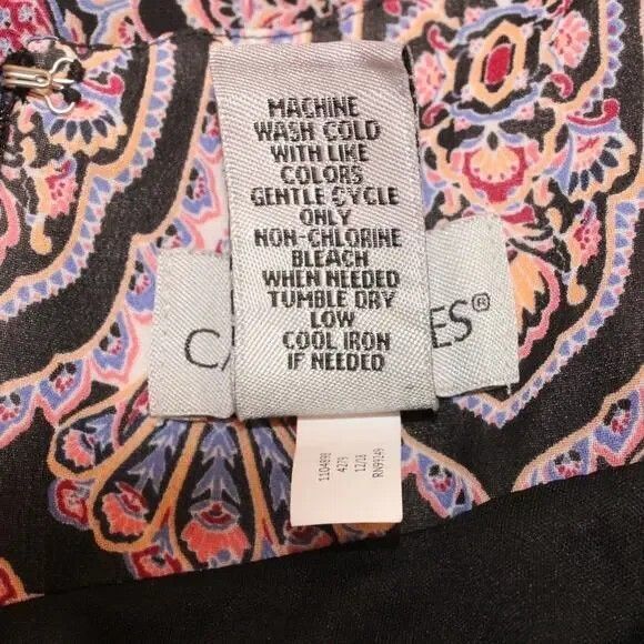 Catherines Womens Plus Midi Asymmetrical Sleeveless Floral Chiffon Dress Size 3X - Picture 9 of 13